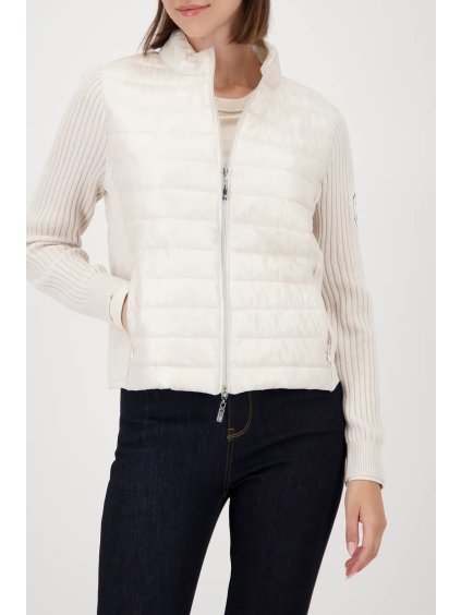 Dámská prošívaná bunda se žerzejovými rukávy - Monari