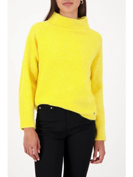 Dámský svetr s podílem alpaky v odstínu honey - Monari