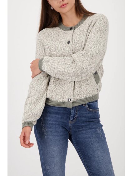 Dámský tweedový pletený svetřík City Style - Monari