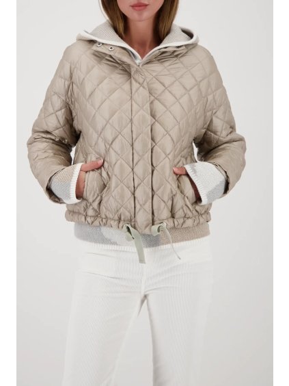 Dámská krátka bunda v barvě lattemacchiato ART, FASHION - Monari