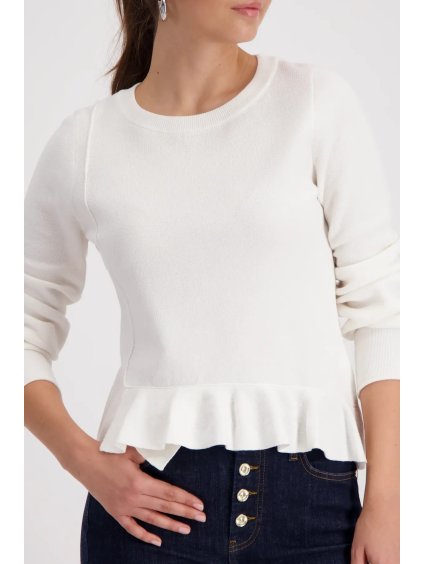 Dámský svetr s asymetrickým volánem z kolekce WELCOME NEW - Monari