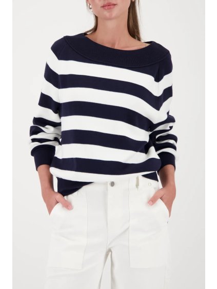 Dámská pruhovaná mikina v námořním stylu z kolekce WELCOME NEW - Monari