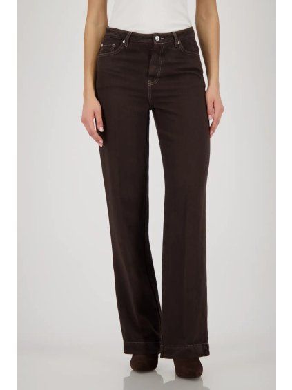 Monari kalhoty Straight Leg Cape Town - dark chocolate