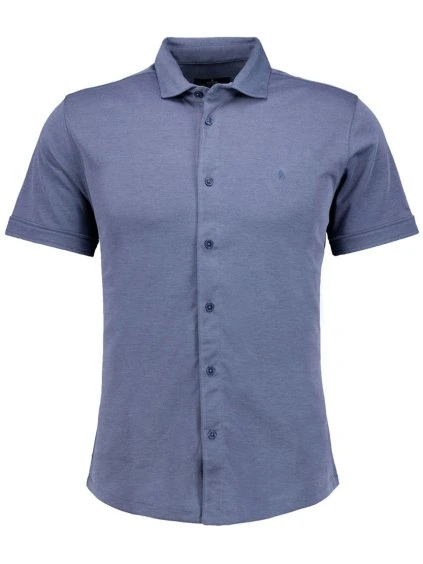 RAGMAN pánská celopropínací polokošile Kent – holubí modrá