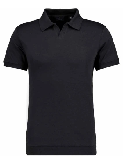 RAGMAN pánská polokošile s otevřeným výstřihem – černá