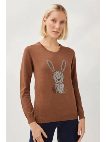 leo ugo kh205 brown diamante bunny jumper experience boutique d073cbd9 eeb7 48a9 bac5 0fc08bb26133