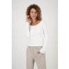 Dámské triko dlouhý rukáv s kamíny, smetanové - Monari