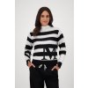 Dámský pruhovaný svetr se stojáčkem - Monari