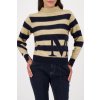 Dámský svetr pruhovaný s logem - Monari