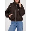 MONARI dámská bunda s kapucí Cape Town – dark chocolate