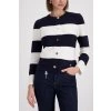 MONARI pruhovaný kardigan Cape Town – marine / off-white