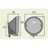 Additional off-road reflector Supernova HID, diameter 220mm