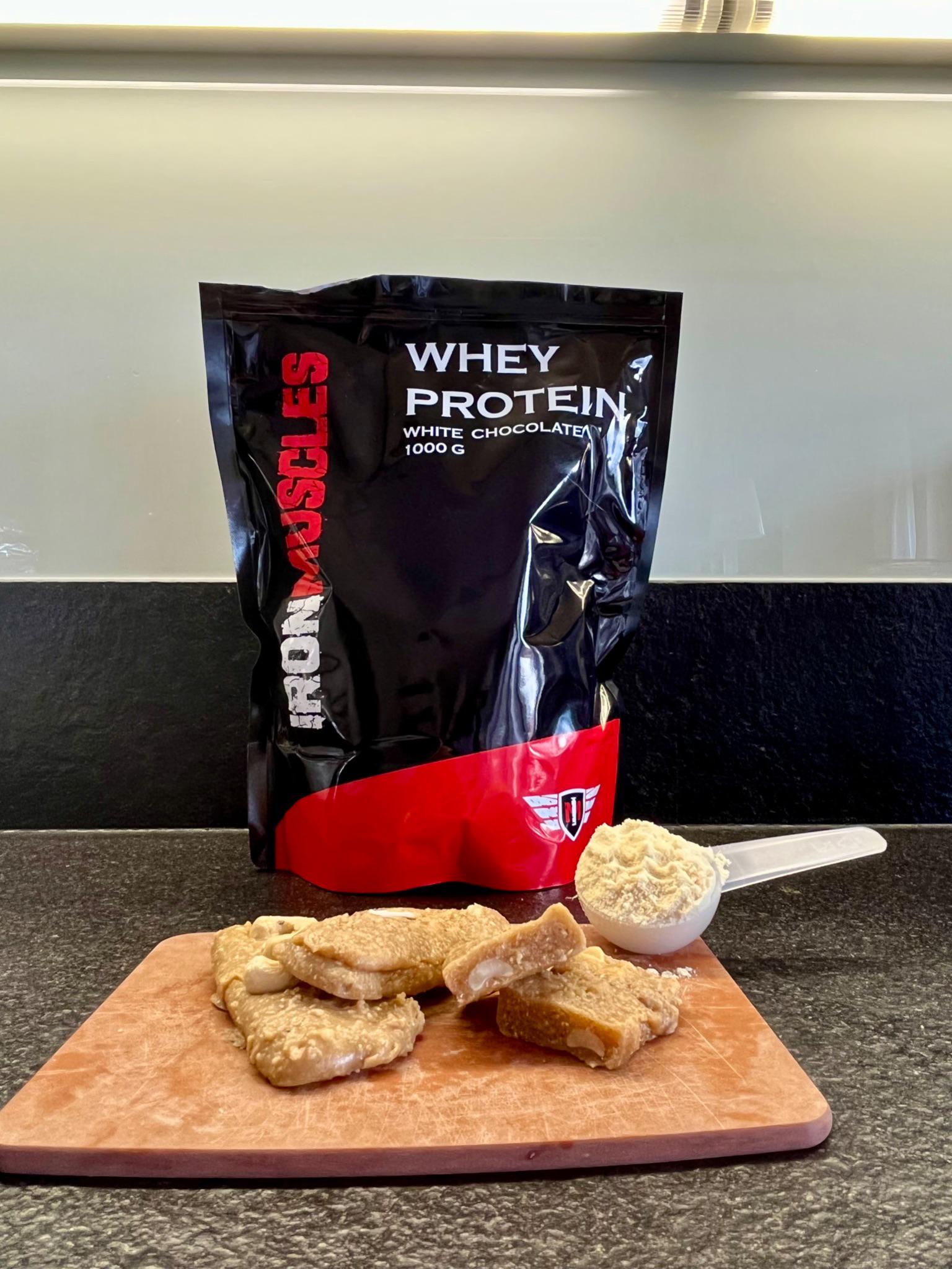 Recept: vláčné proteinové kešu tyčinky