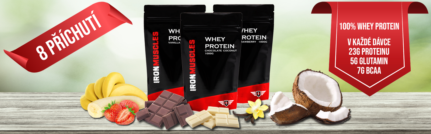 8 příchutí syrovátkového proteinu