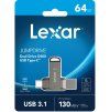 lexar flash disk 64gb jumpdrive d400 dual usb c usb a 3 1 cteni az 130mb s image1 big ies3711373