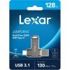 lexar flash disk 128gb jumpdrive d400 dual usb c usb a 3 1 cteni az 130mb s image1 big ies3711378