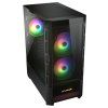 cougar pc skrin duoface black mid tower airflow front panel tg left panel 2 x argb 140mm 1x 120mm fans image1 big ies4107529