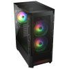 cougar pc skrin duoface black mid tower airflow front panel tg left panel 2 x argb 140mm 1x 120mm fans image1 big ies4107528