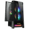 cougar pc skrin duoface black mid tower airflow front panel tg left panel 2 x argb 140mm 1x 120mm fans image1 big ies4107531
