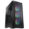 907 10 cougar pc skrin archon 2 mesh rgb black mid tower mesh front panel 3 x argb fans 3mm tg left panel ie4050432