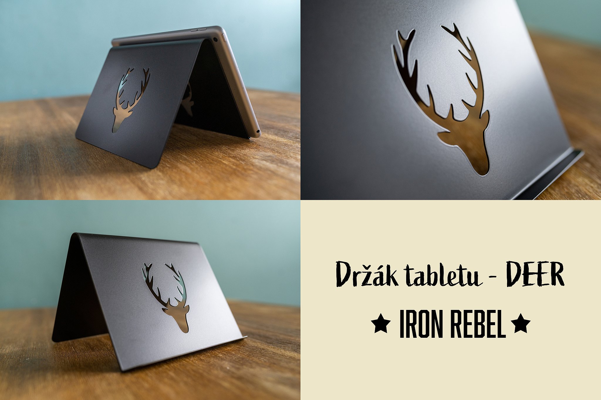 Kovový držák tabletu