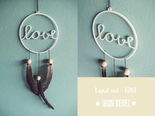 Lapač snů - love průměr: 150 mm, lakovaná ocel, bílá matná. Pokud budete chtít objednat, napište prosím do zprávy, máme...