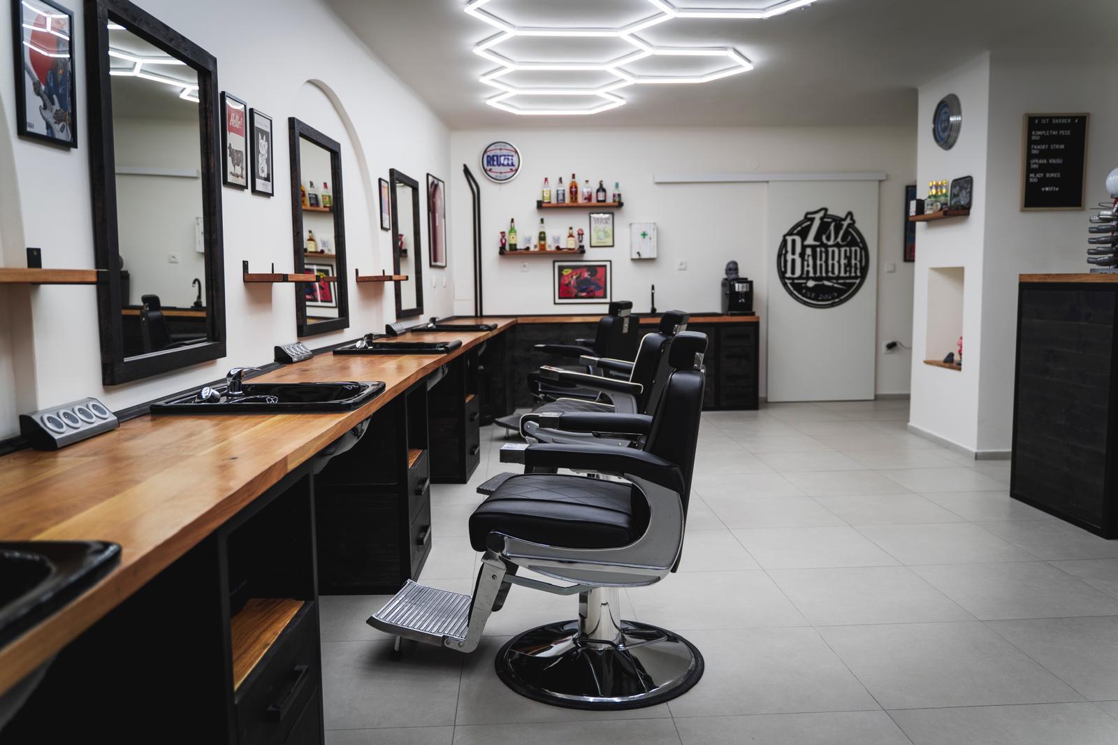 Interiér barbershop