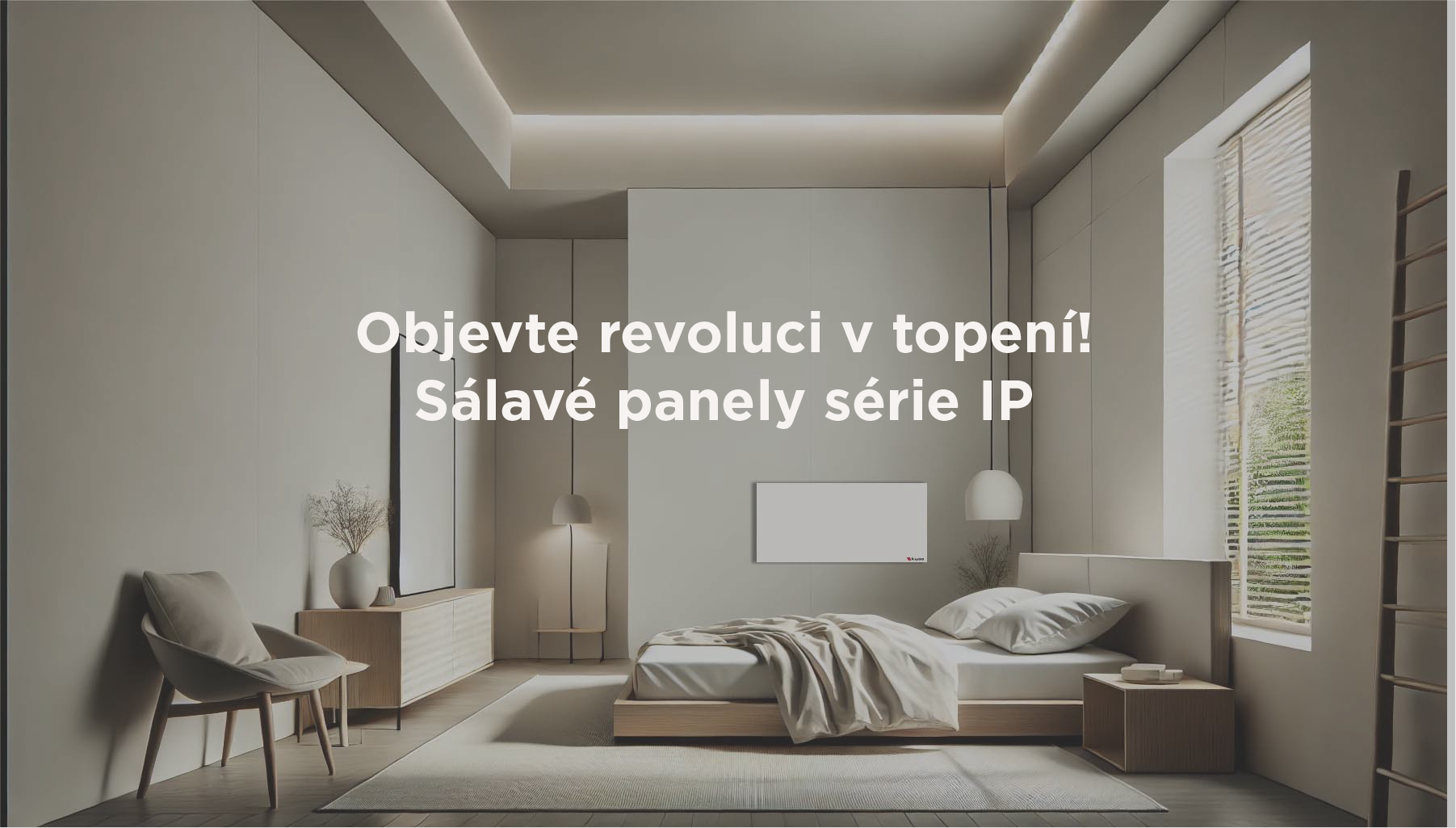 Sálavý topný infra panel série IP