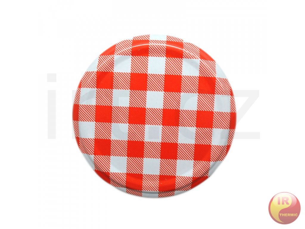 Viečko Twist 66 červené káro