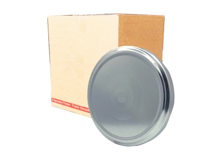 zavařovací víčko stříbrné 82 s klipem | irt.czkarton 82 stříbrné RSB