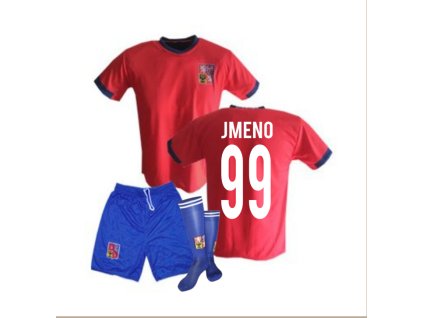 KOMPLET ČR ČERVENÝ VLASTNÍ JMÉNO A ČISLO