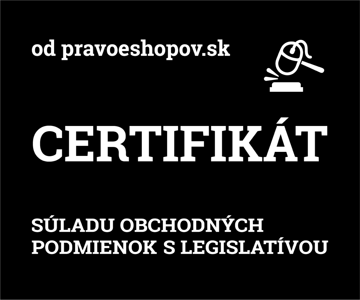Certifikát práva e-shopov