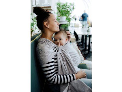 Little Frog Ring Sling Grey Cube