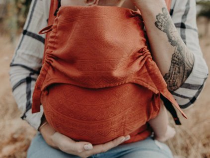 Fidella Fusion Babysize Cubic Lines Rustred