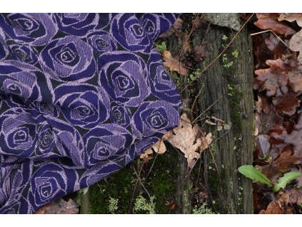 Yaro Ring Sling Roses Duo Violet Lilac Tencel Seacell