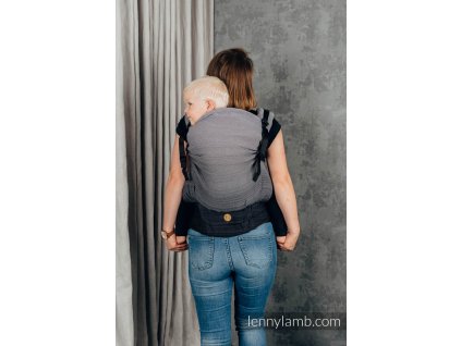 LennyLamb LennyPreschool nosítko Little Herringbone Ombre Grey