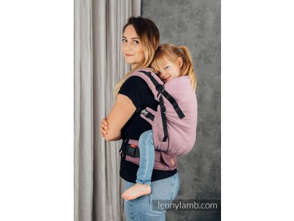 LennyLamb LennyPreschool nosítko Little Herringbone Ombre Pink