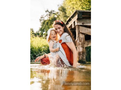 Water Sling LennyLamb Grey Mesh - šátek do vody