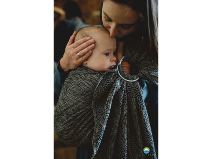 eng pm Little Frog jacquard ring sling Night Wildness size S 1 7 m 8771 2