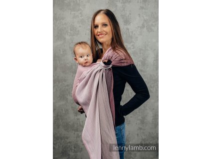 LennyLamb Ring Sling Little Herringbone Ombre Pink 1,8m