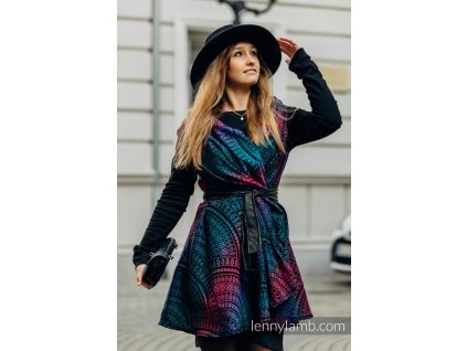 LennyLamb Long Cardigan Peacock's Tail Black Opal