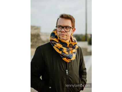 LennyLamb Nákrčník Lovka Mustard & Navy Blue & Amber