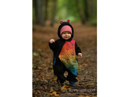 LennyLamb medvědí overal Black & Rainbow Lotus