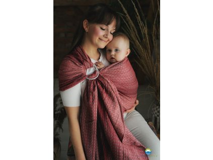 eng pl Little Frog jacquard ring sling Lovely Passion size M 2 1 m 8962 3
