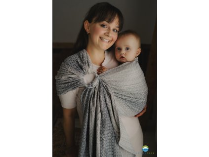 eng pl Little Frog jacquard ring sling Lovely Sandstorm size S 1 7 m 8964 3