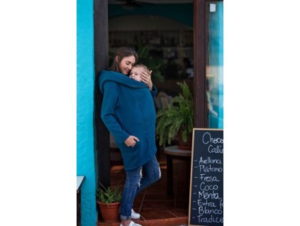 8157 nosici a tehotensky kabatek petrol green 2