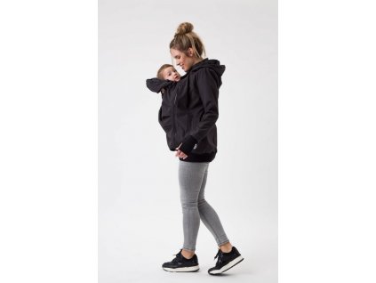 9999 2 fun2bemum babywearing softshell jacket everest maternity black kurtka ciazowa do noszenia dzieci czarna 2