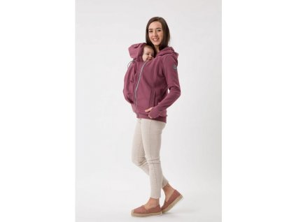 10086 3 fun2bemum babywearing sweatshirt pola maternity bluza do noszenia ciazowa brazowy roz rose brown 4