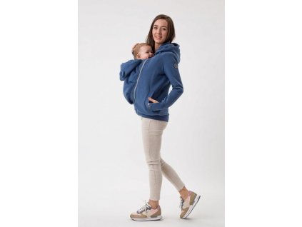 9963 3 fun2bemum babywearing sweatshirt pola maternity bluza do noszenia ciazowa jeans blue niebieski 2