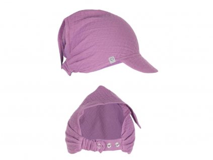 10452 1 fun2bemum chustka muslinowa z daszkiem purple